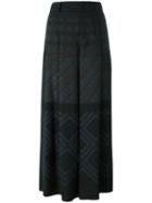Issey Miyake Herbal Bottom Trousers, Women's, Size: 2, Black, Polyester