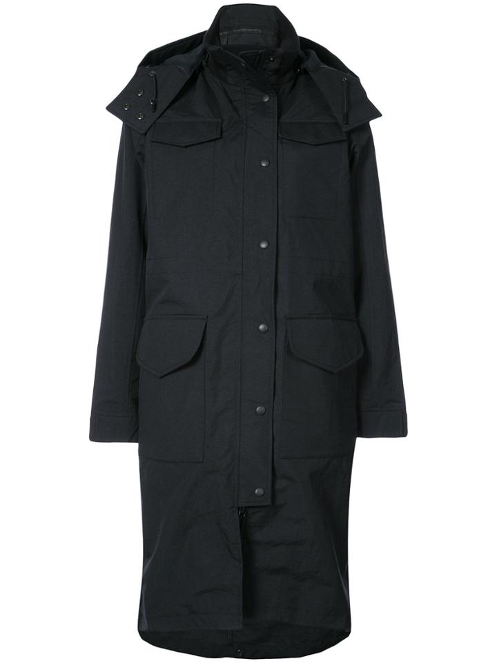 Canada Goose Buttoned Hooded Jacket - Black