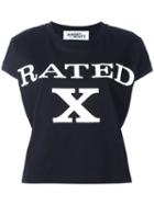 Jeremy Scott 'rated X' Print T-shirt, Women's, Size: Medium, Black, Cotton