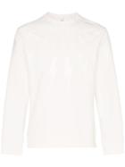 Neil Barrett Lightning Crew Neck Cotton Sweatshirt - White