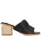 Paloma Barceló Pipana Pleated Mules - Black