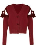 Onefifteen V-neck Cardigan - Red