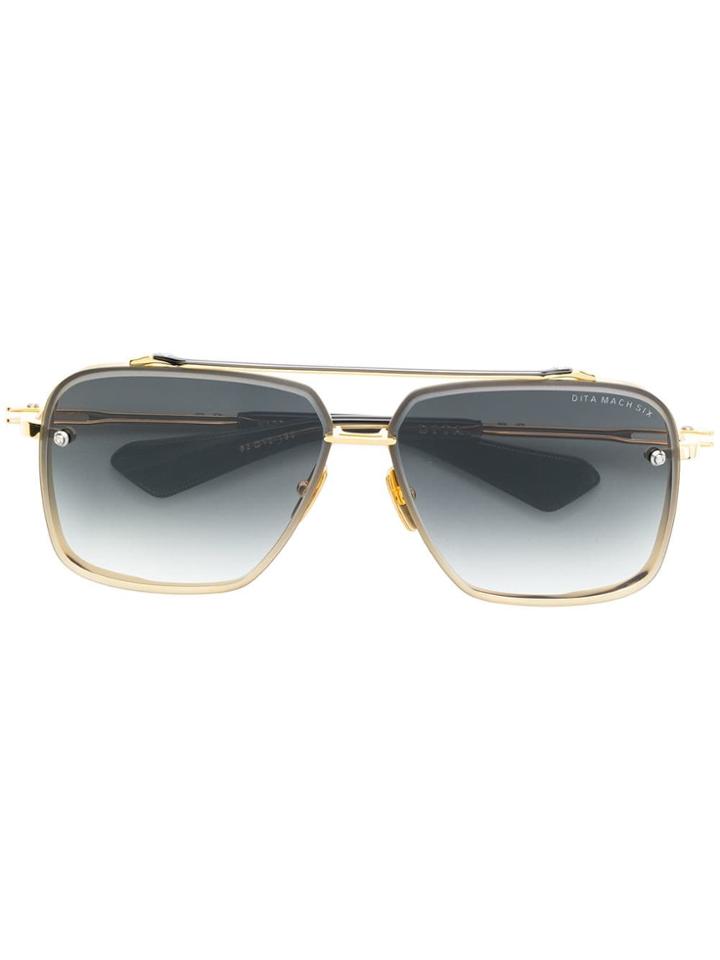 Dita Eyewear Square Gradient Sunglasses - Gold