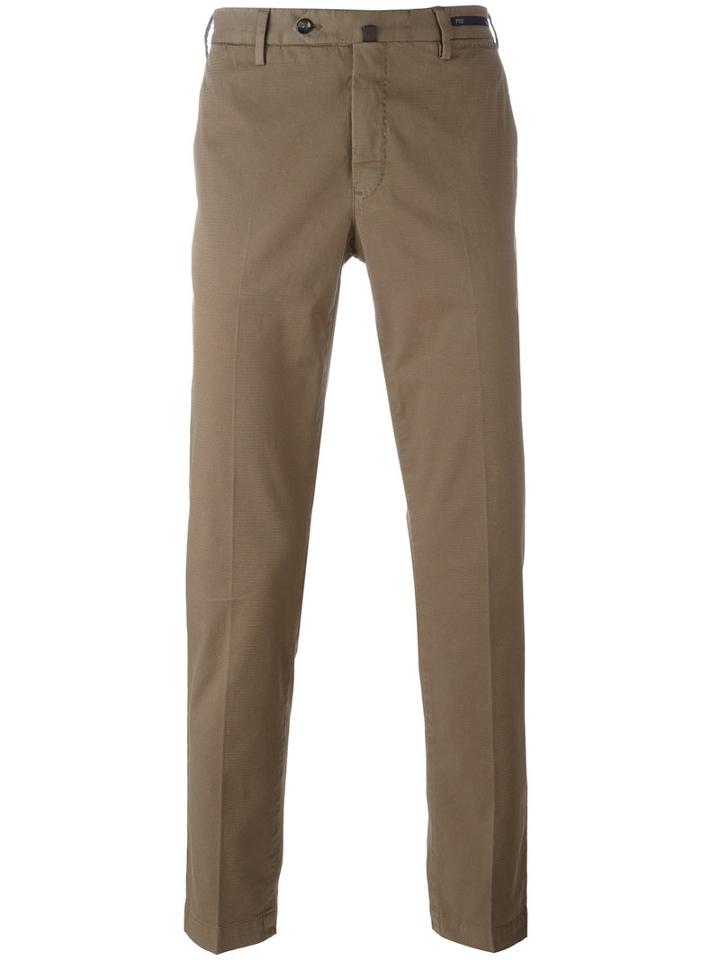 Pt01 Classic Chinos, Men's, Size: 58, Brown, Cotton/spandex/elastane