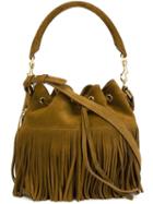 Saint Laurent Small Emmanuelle Bucket Bag, Women's, Brown, Leather