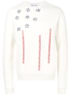 Jimi Roos Embroidered Stars Sweatshirt - White