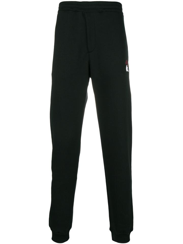 Alexander Mcqueen High Waisted Track Pants - Black
