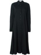 Lemaire Tapered Sleeve Shirt Dress, Women's, Size: 36, Black, Silk/spandex/elastane/wool