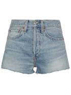 Re/done High Waisted Shorts - Blue