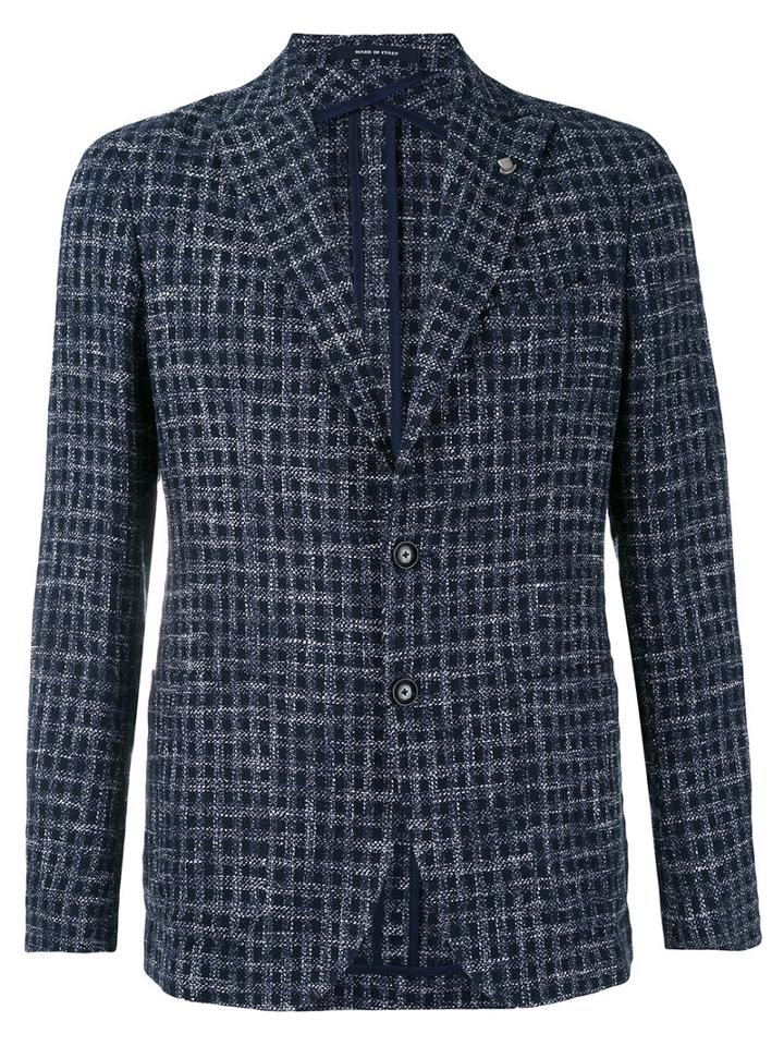 Tagliatore - Classic Woven Blazer - Men - Cotton/linen/flax/acrylic/cupro - 50, Blue, Cotton/linen/flax/acrylic/cupro