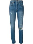 Levi's 501 Customised Skinny Jeans - Blue