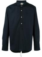 Dnl 'uy1' Shirt, Men's, Size: 39, Blue, Cotton/polyamide