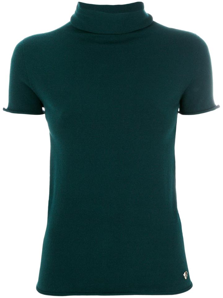Twin-set Turtleneck Knitted Blouse - Green
