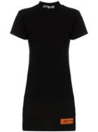 Heron Preston High-neck Cotton Mini Dress - Black