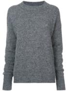 Tibi Cozy Round Neck Jumper - Grey