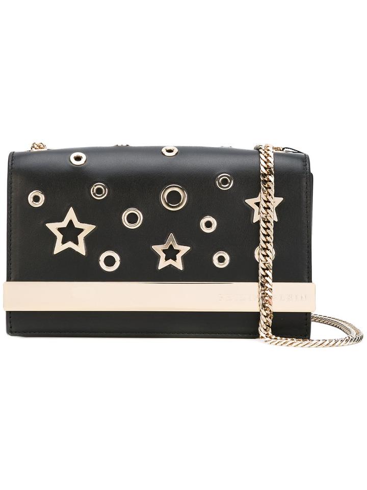 Philipp Plein - Metallic Embellished Shoulder Bag - Women - Leather - One Size, Women's, Black, Leather