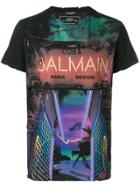 Balmain Neon Cuba T-shirt - Black