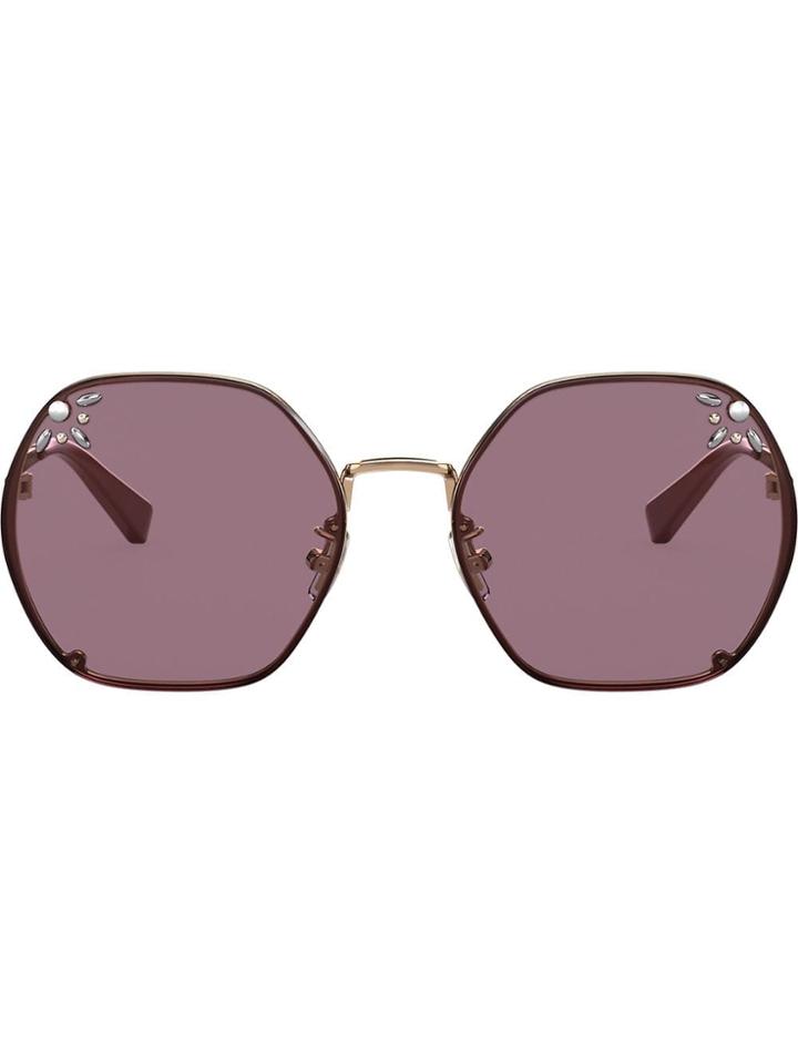 Coach Rhinestone-embellished Sunglasses - Pink