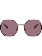 Coach Rhinestone-embellished Sunglasses - Pink