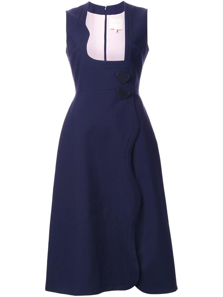 Roksanda Scalloped Fastening Dress
