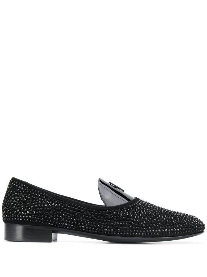 Giuseppe Zanotti David Flash Loafers - Black