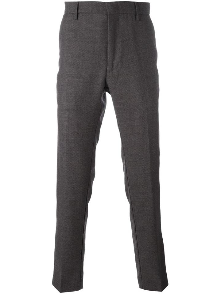 Pence Straight Leg Trousers, Men's, Size: 50, Grey, Virgin Wool/spandex/elastane
