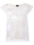 Fernanda Yamamoto Round Neck Lace Blouse