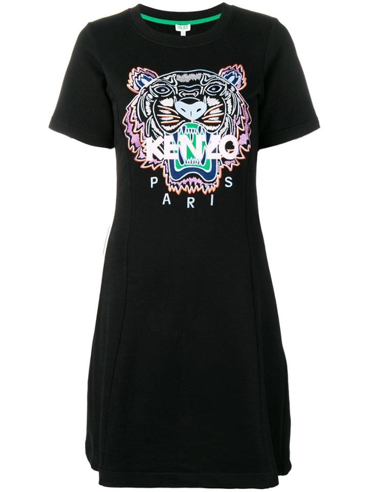 Kenzo Tiger T-shirt Dress - Black