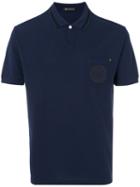 Versace - Medusa Patch Polo Shirt - Men - Cotton - Xxl, Blue, Cotton