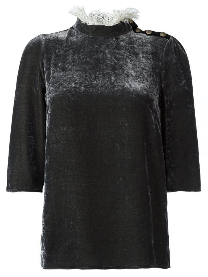 Philosophy Di Lorenzo Serafini Velvet Blouse