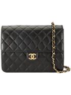 Chanel Vintage Cc Mark Square Chain Bag - Black