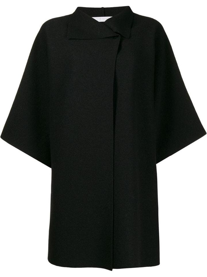 Harris Wharf London Wide Sleeve Oversized Coat - Black