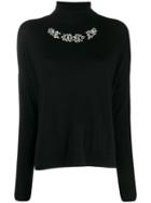 Liu Jo Rhinestone-embellished Jumper - Black