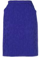 Yves Saint Laurent Vintage High-waist Fitted Skirt - Pink & Purple