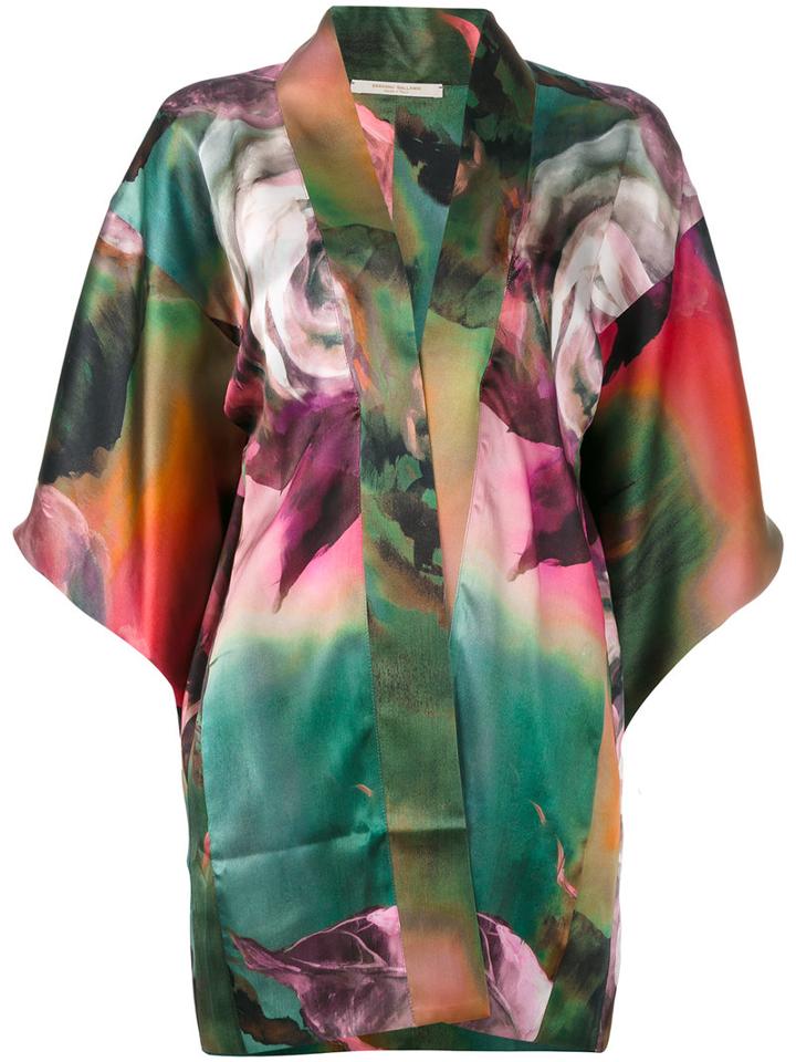 Ermanno Gallamini - Flower Print Cardigan - Women - Silk - L, Silk