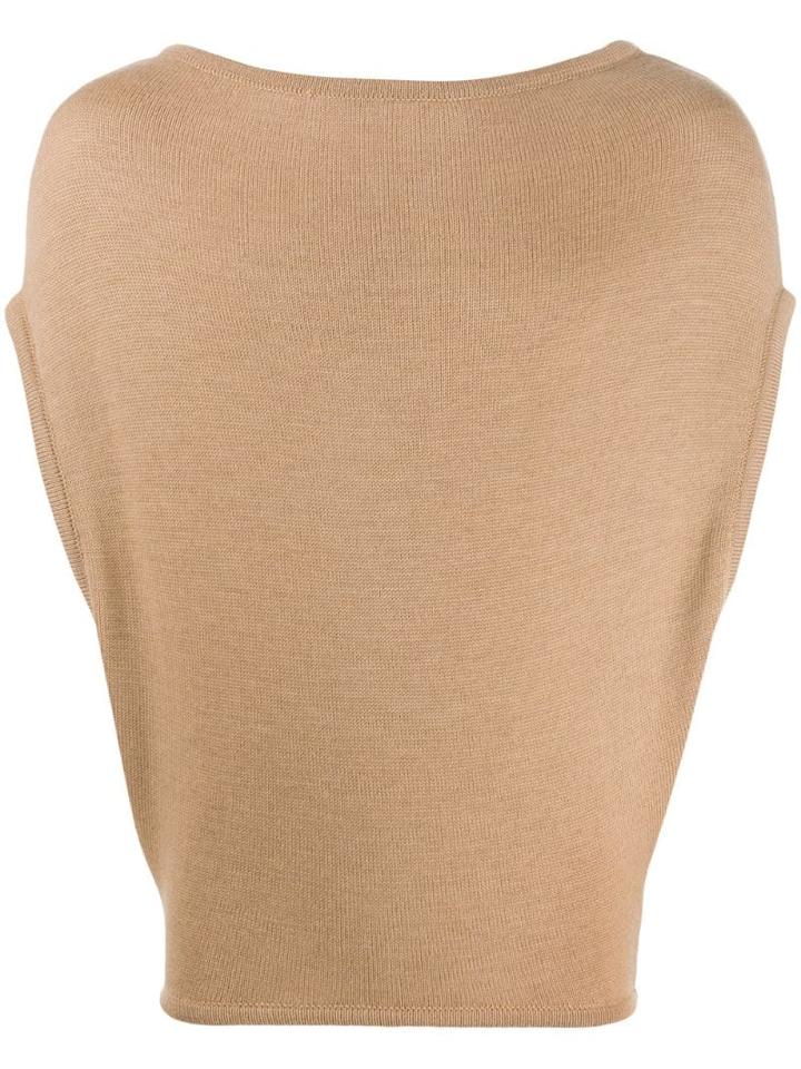 Société Anonyme Boat Neck Knit Jumper - Brown