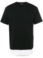 Neil Barrett - Shirt Hem T-shirt - Men - Cotton - Xl, Black, Cotton