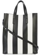 Michael Kors Striped Tote Bag - Black