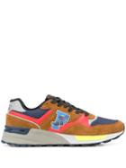 Polo Ralph Lauren Colourblock Lace-up Sneakers - Brown