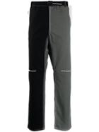 United Standard Two Tone Straight Leg Trousers - Black
