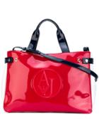 Armani Jeans - High Shine Tote Bag - Women - Synthetic Resin - One Size, Red, Synthetic Resin