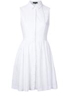 Loveless - Lace Buttoned Dress - Women - Cotton/tencel - 9, White, Cotton/tencel