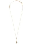 Marc Jacobs Safety Pin & Snail Charm Necklace - Metallic