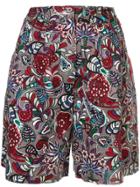 Christian Dior Pre-owned Floral Pleated Shorts - Multicolour