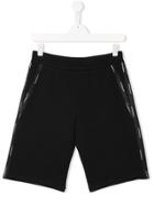 Emporio Armani Kids Logo Trimmed Shorts - Black