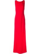 Capucci Bow Detail Evening Dress, Women's, Size: 40, Red, Viscose/acetate/silk/spandex/elastane