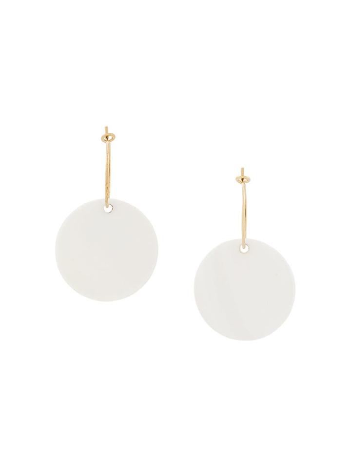 Polder Ct Round Earrings - White