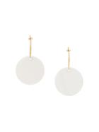 Polder Ct Round Earrings - White