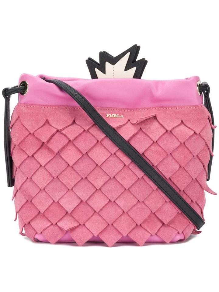 Furla Pineapple Crossbody Bag - Pink & Purple