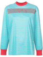Proenza Schouler Pswl Stripe Mockneck Long Sleeve T-shirt -